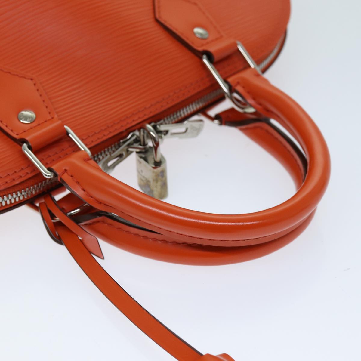 LOUIS VUITTON Epi Alma PM Hand Bag Orange Pimon M40623 LV Auth 75380