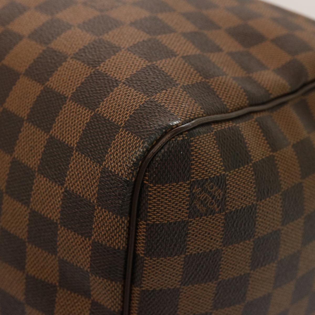 LOUIS VUITTON Damier Ebene Keepall 50 Boston Bag N41427 LV Auth 75392A