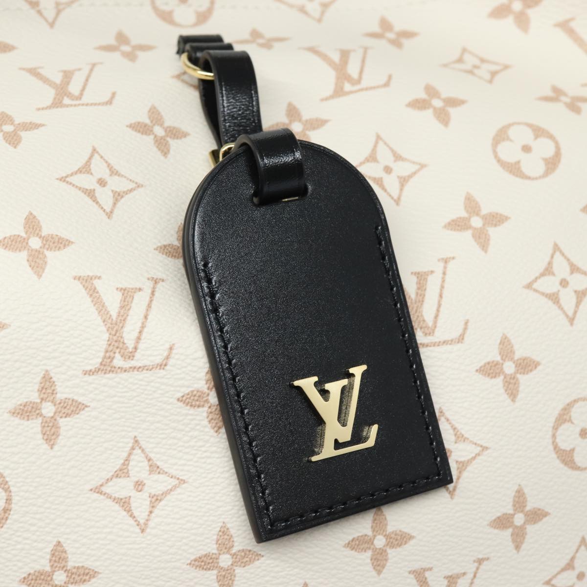 LOUIS VUITTON Monogram Dune Atlantis GM Tote Bag White M24409 LV Auth 75395S