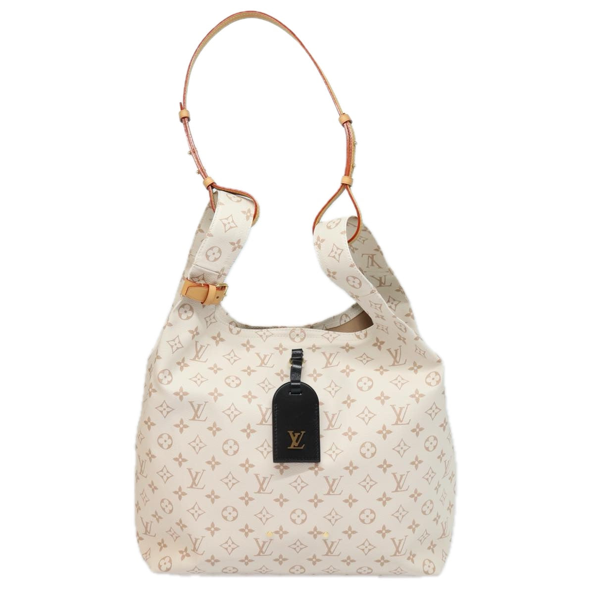 LOUIS VUITTON Monogram Dune Atlantis GM Tote Bag White M24409 LV Auth 75395S