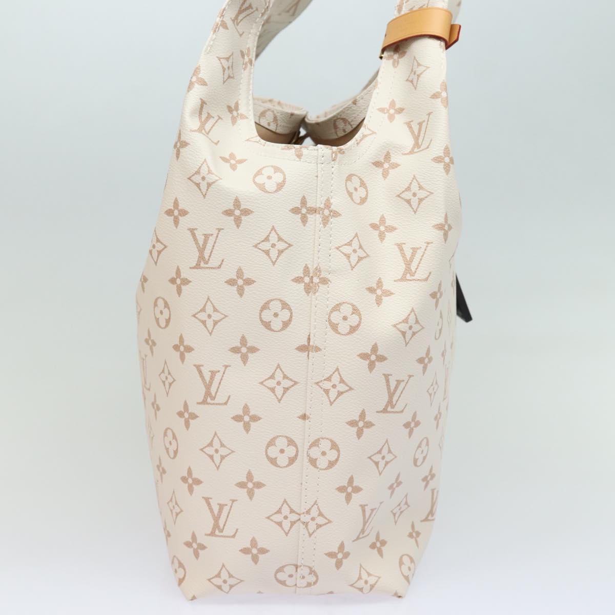 LOUIS VUITTON Monogram Dune Atlantis GM Tote Bag White M24409 LV Auth 75395S