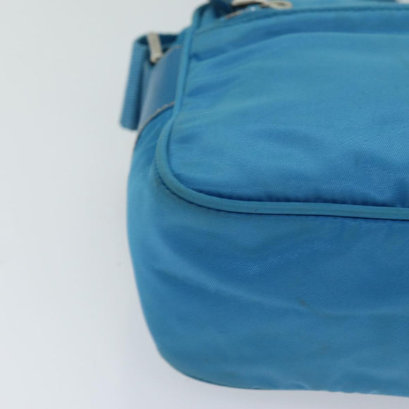 PRADA Shoulder Bag Nylon Light Blue Auth 75426V
