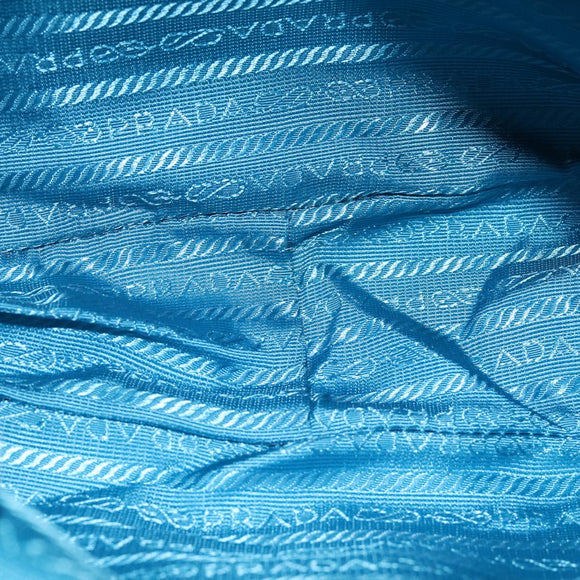 PRADA Shoulder Bag Nylon Light Blue Auth 75426V