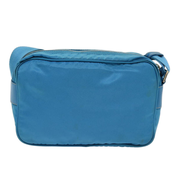 PRADA Shoulder Bag Nylon Light Blue Auth 75426V