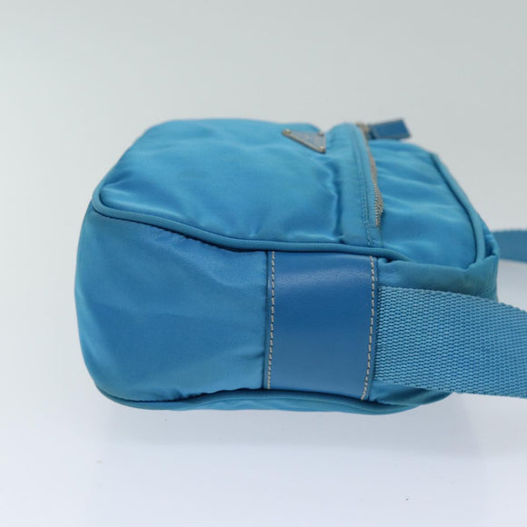 PRADA Shoulder Bag Nylon Light Blue Auth 75426V