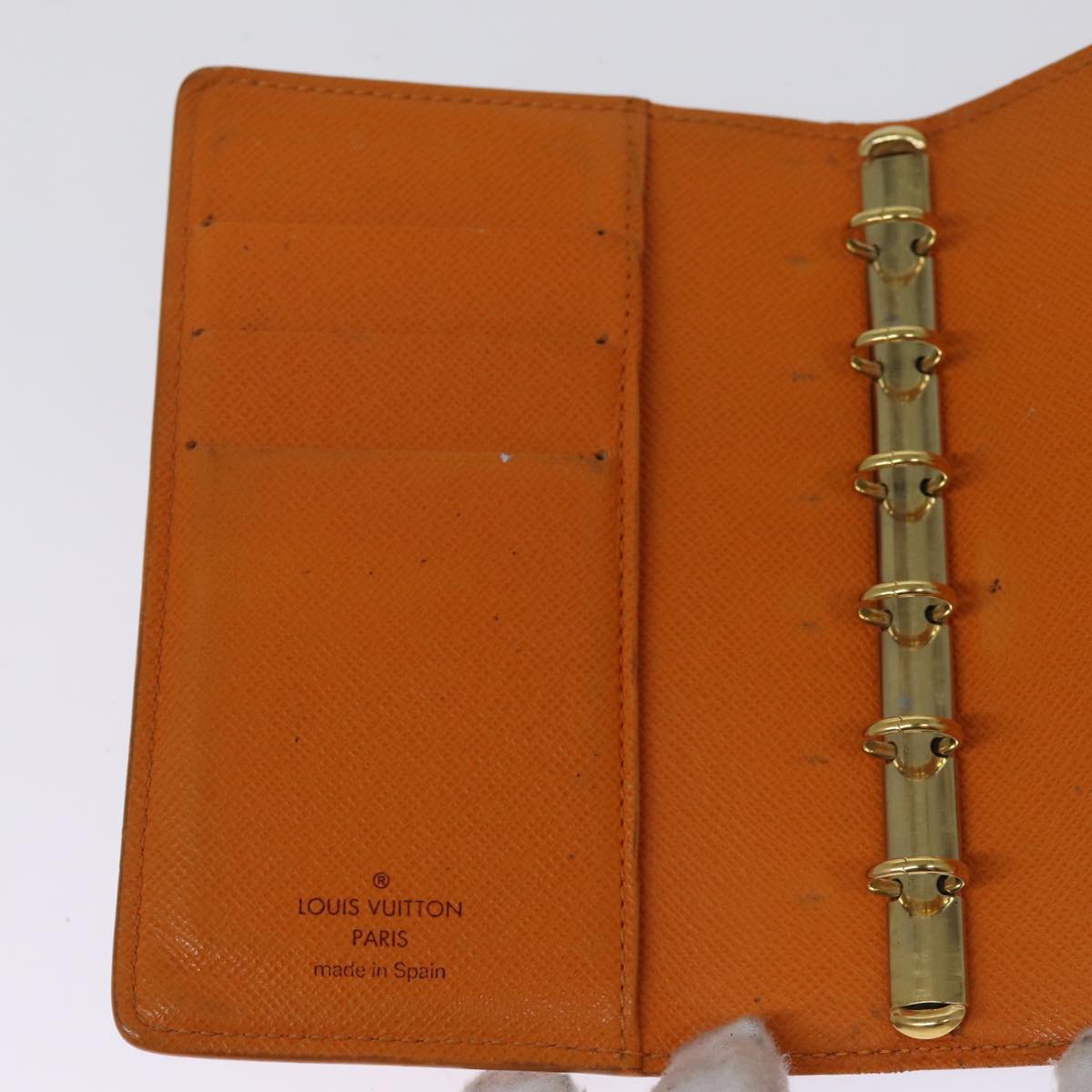 LOUIS VUITTON Epi Agenda PM Day Planner Cover Orange Mandarin R2005H Auth 75445