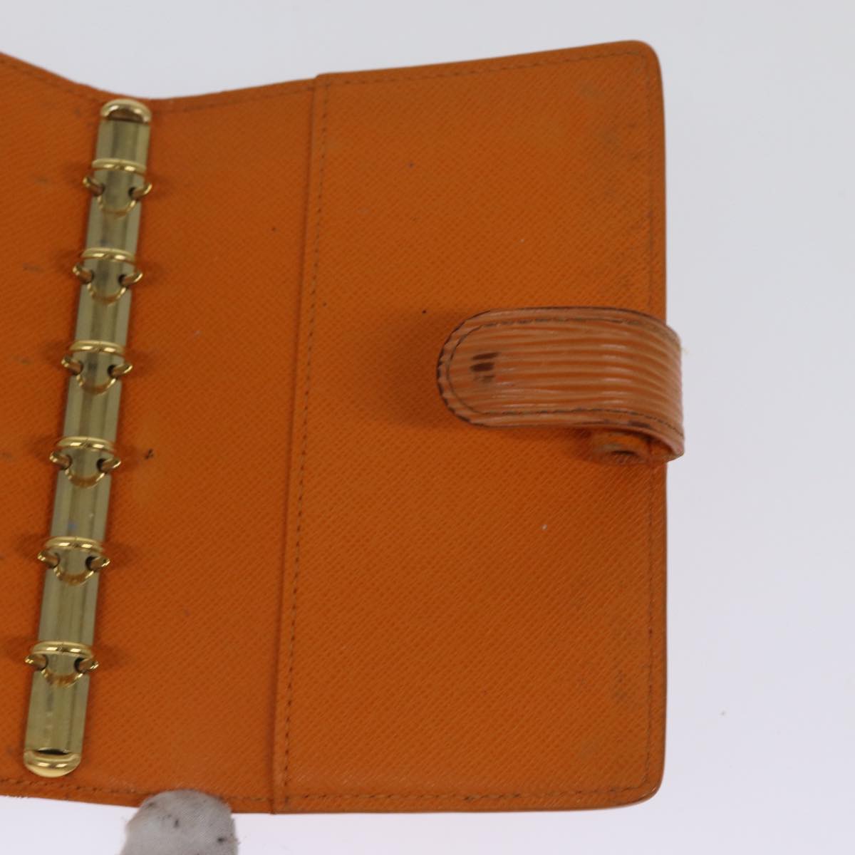 LOUIS VUITTON Epi Agenda PM Day Planner Cover Orange Mandarin R2005H Auth 75445