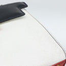 FENDI Hand Bag Leather White Auth 75458-16