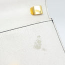 FENDI Hand Bag Leather White Auth 75458-19