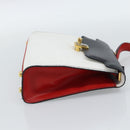 FENDI Hand Bag Leather White Auth 75458-4