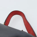 FENDI Hand Bag Leather White Auth 75458-5