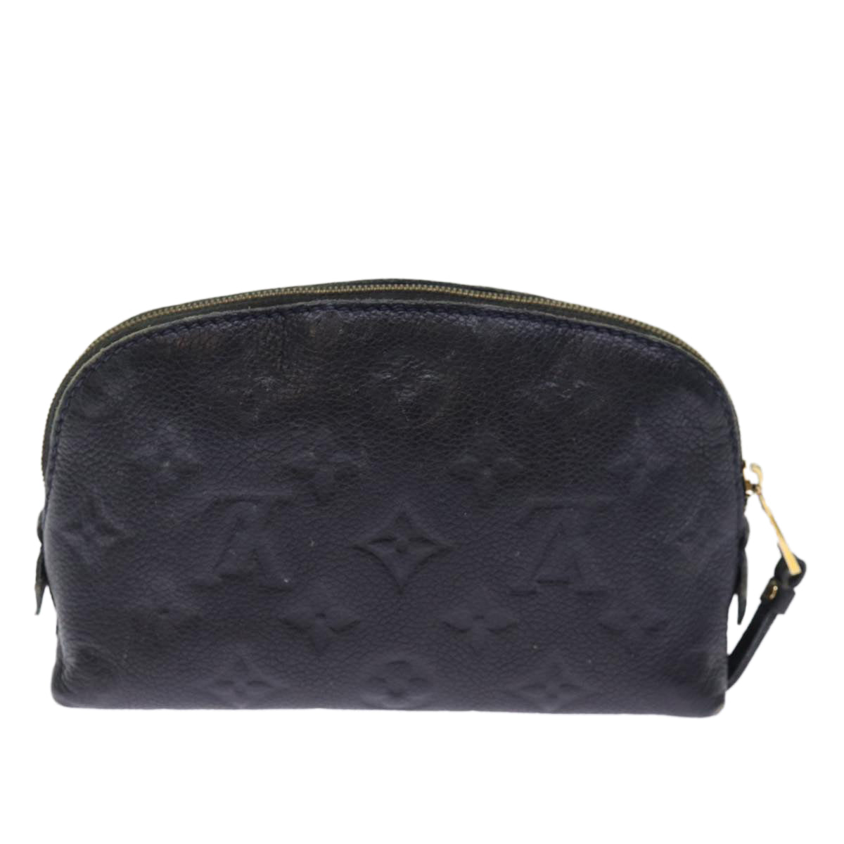 LOUIS VUITTON Empreinte Pochette Cosmetic PM Pouch Navy M69413 LV Auth 75459 - 0