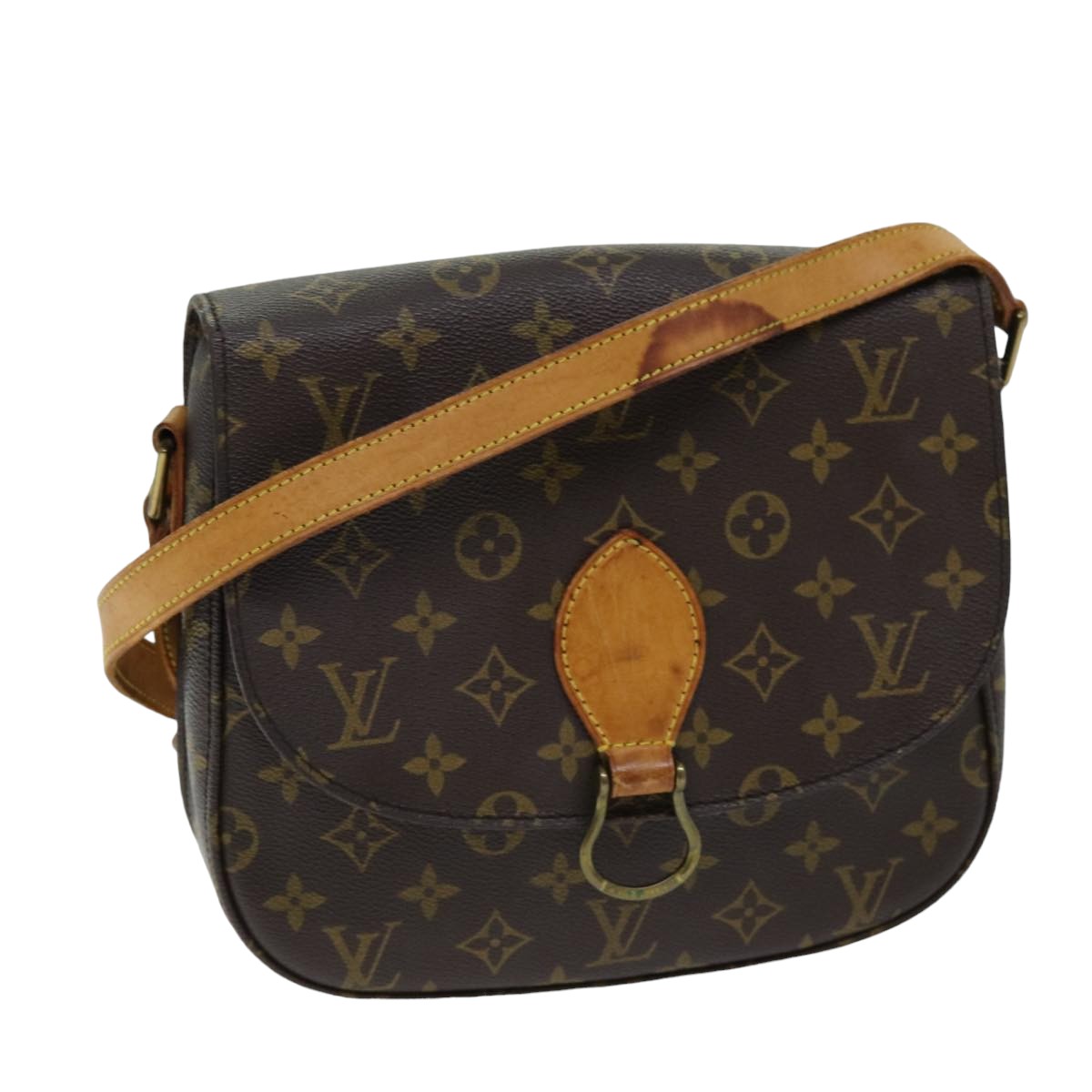 LOUIS VUITTON Monogram Saint Cloud GM Shoulder Bag M51242 LV Auth 75472