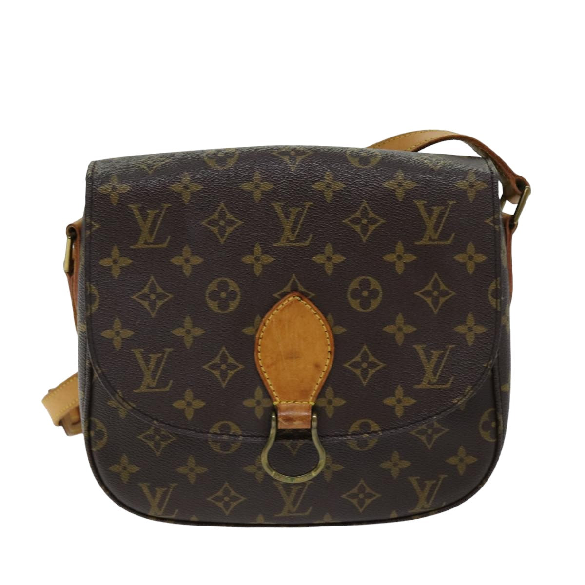 LOUIS VUITTON Monogram Saint Cloud GM Shoulder Bag M51242 LV Auth 75472