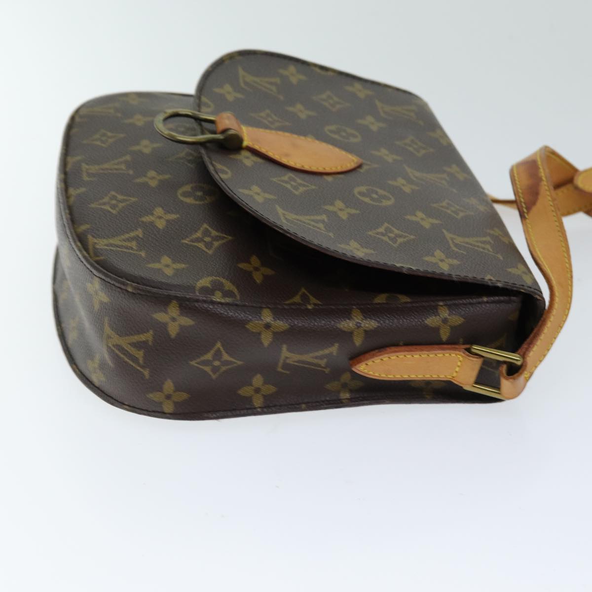 LOUIS VUITTON Monogram Saint Cloud GM Shoulder Bag M51242 LV Auth 75472