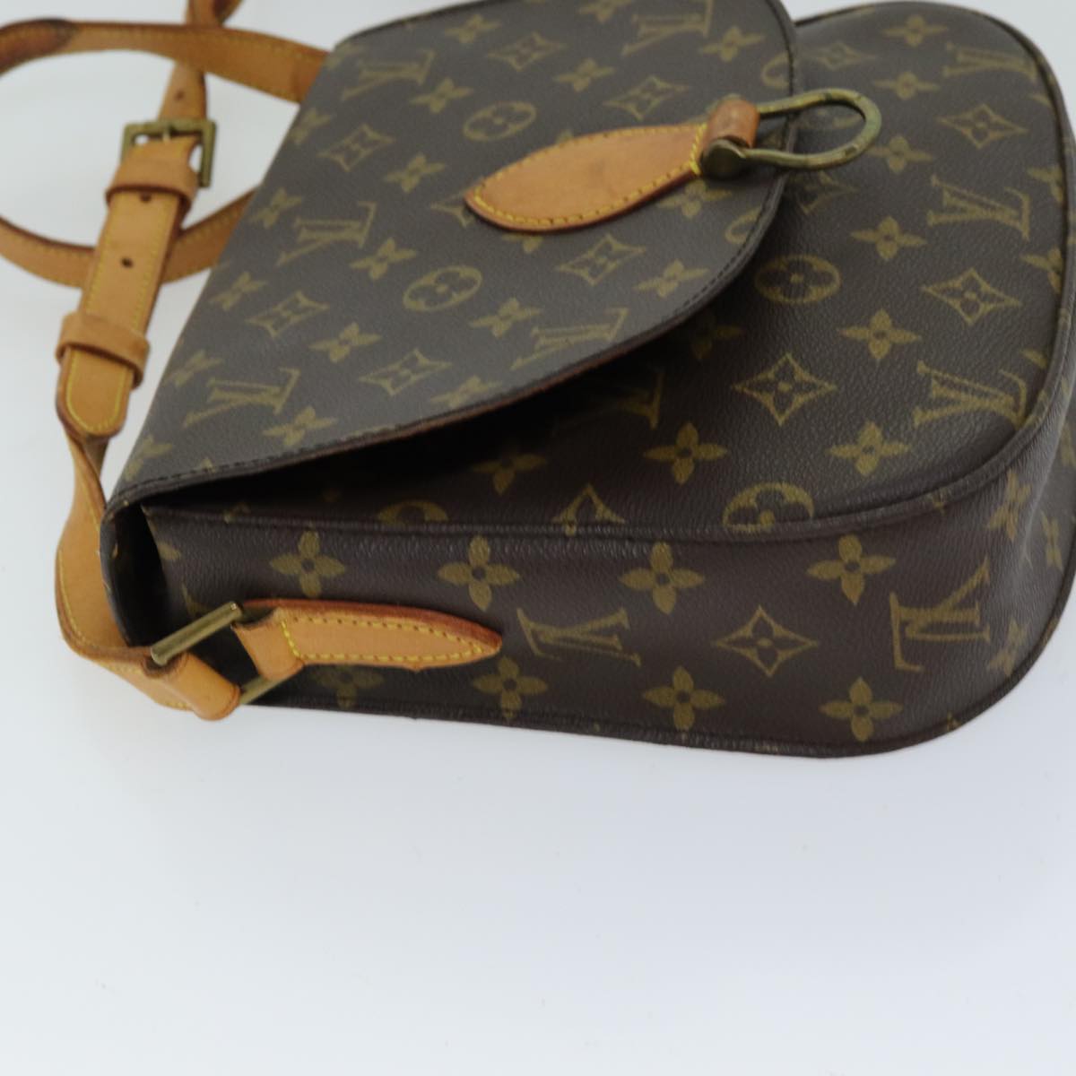 LOUIS VUITTON Monogram Saint Cloud GM Shoulder Bag M51242 LV Auth 75472