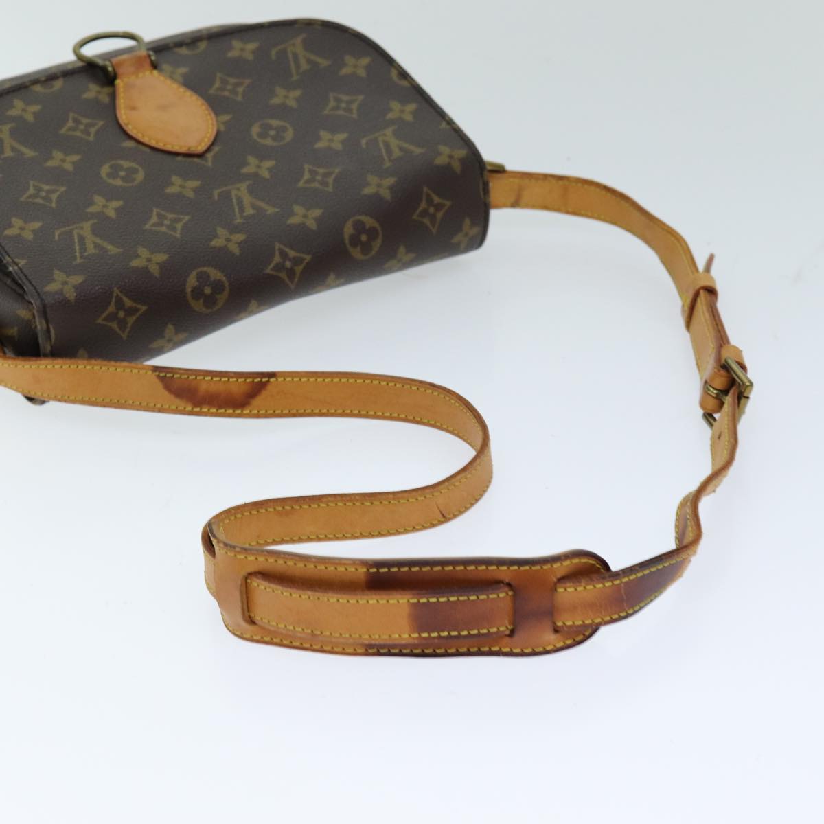 LOUIS VUITTON Monogram Saint Cloud GM Shoulder Bag M51242 LV Auth 75472