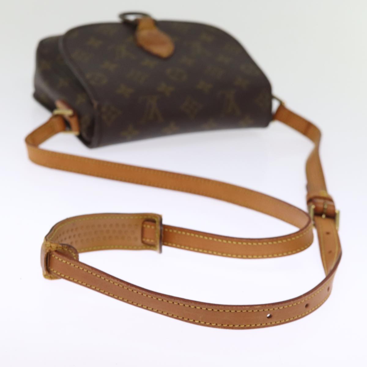 LOUIS VUITTON Monogram Saint Cloud MM Shoulder Bag Vintage M51243 LV Auth 75473