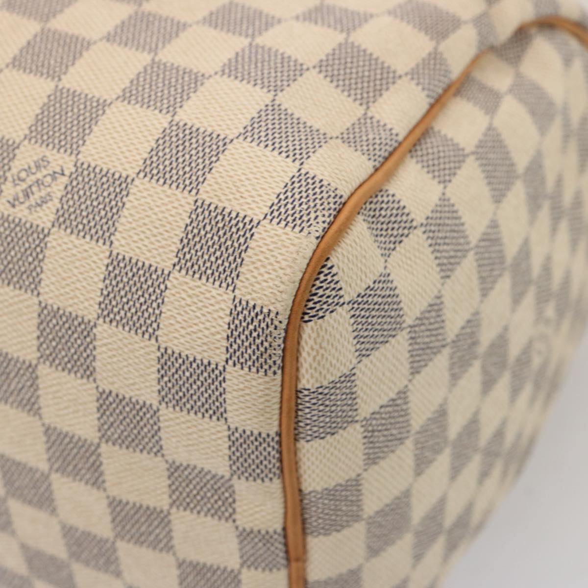 LOUIS VUITTON Damier Azur Speedy 30 Hand Bag N41533 LV Auth 75484