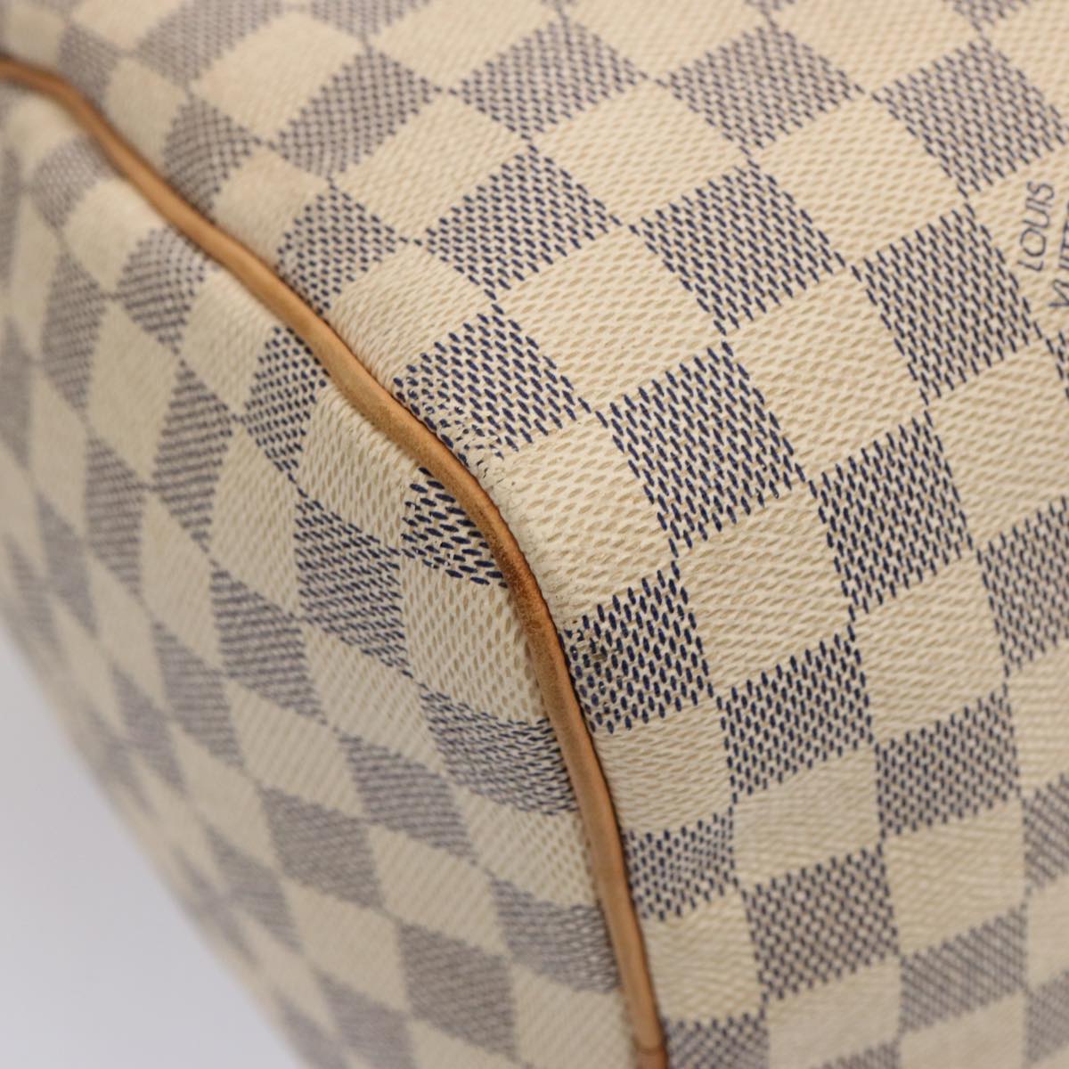 LOUIS VUITTON Damier Azur Speedy 30 Hand Bag N41533 LV Auth 75484