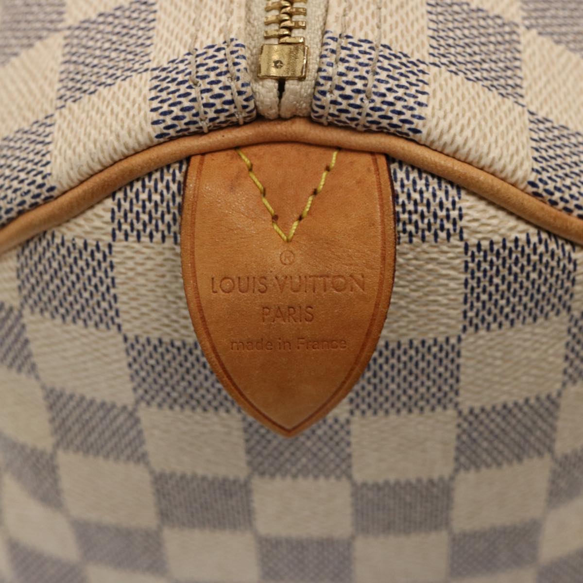 LOUIS VUITTON Damier Azur Speedy 30 Hand Bag N41533 LV Auth 75484