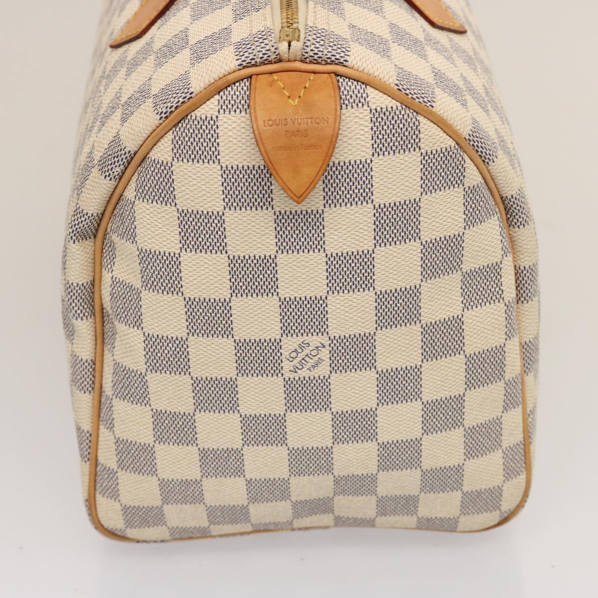 LOUIS VUITTON Damier Azur Speedy 30 Hand Bag N41533 LV Auth 75484