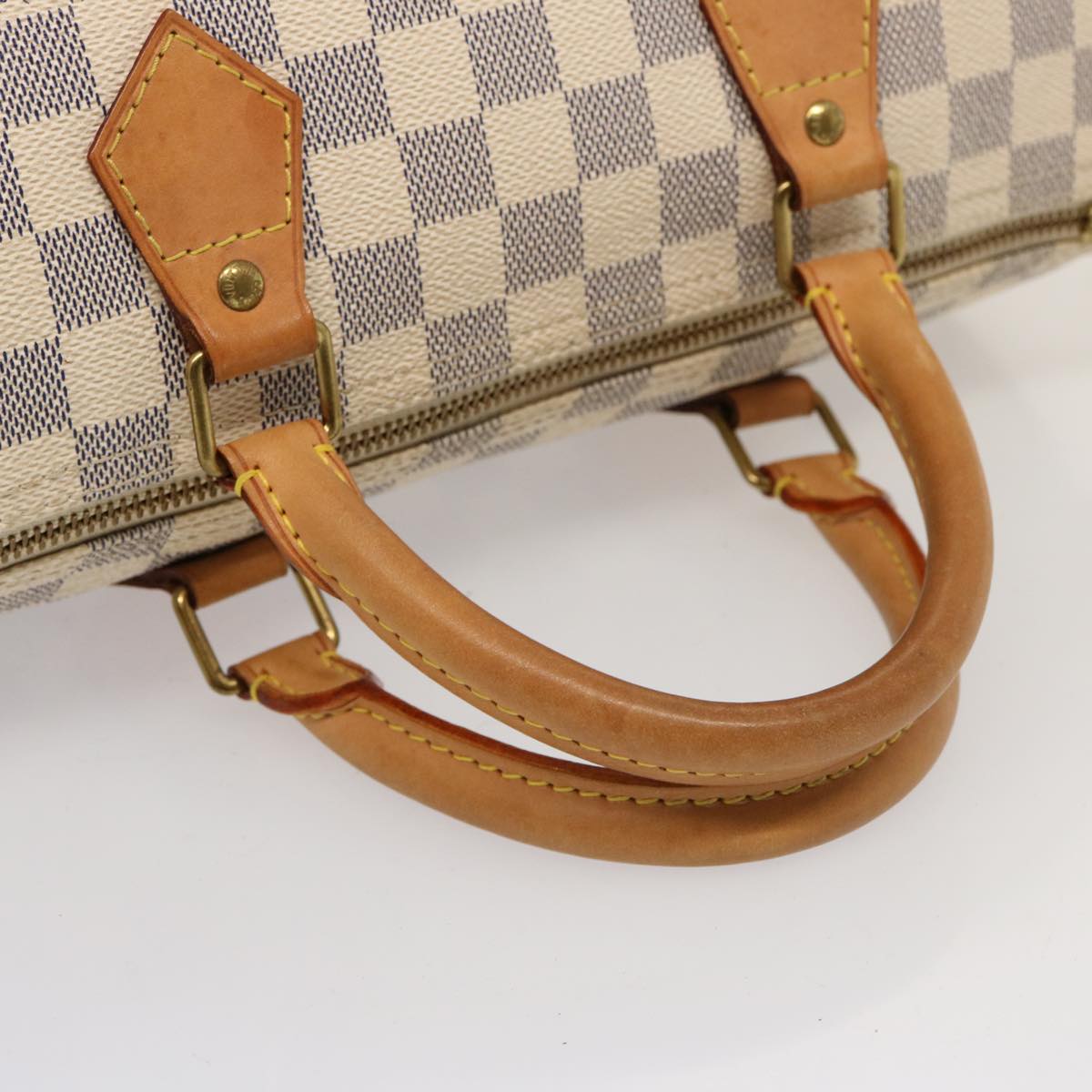 LOUIS VUITTON Damier Azur Speedy 30 Hand Bag N41533 LV Auth 75484