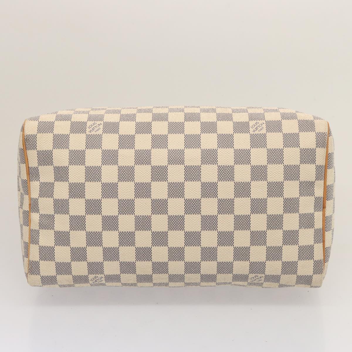 LOUIS VUITTON Damier Azur Speedy 30 Hand Bag N41533 LV Auth 75484