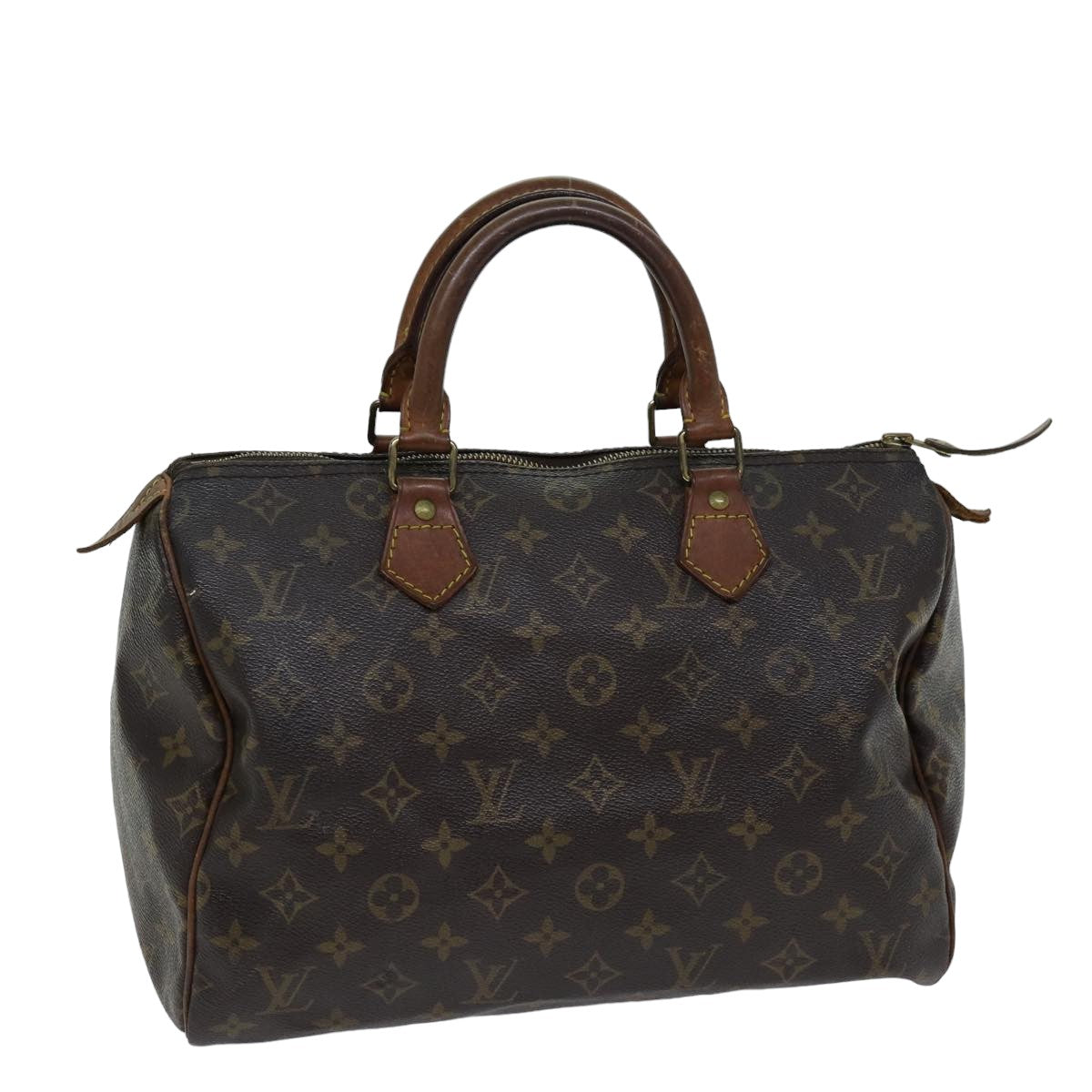 LOUIS VUITTON Monogram Speedy 30 Hand Bag M41526 LV Auth 75486