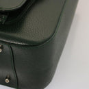 GUCCI Hand Bag Leather Green 000 2058 0307 Auth 75505-15