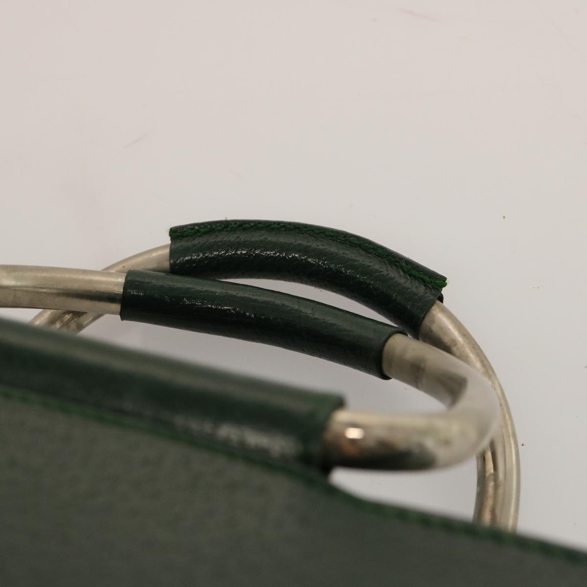 GUCCI Hand Bag Leather Green 000 2058 0307 Auth 75505