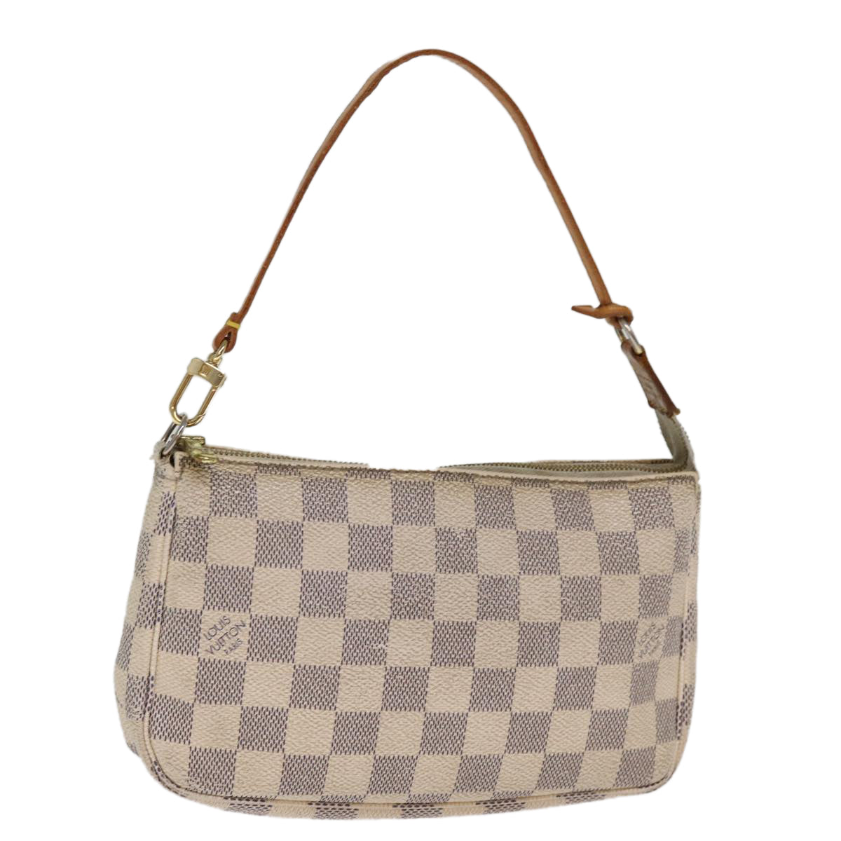 LOUIS VUITTON Damier Azur Pochette Accessoires Pouch N51986 LV Auth 75513