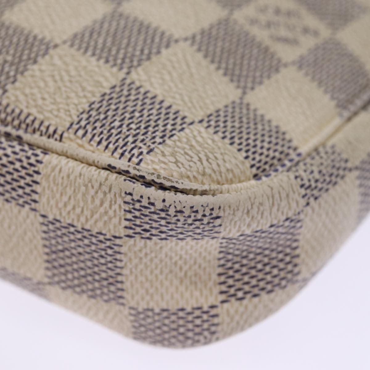 LOUIS VUITTON Damier Azur Pochette Accessoires Pouch N51986 LV Auth 75513