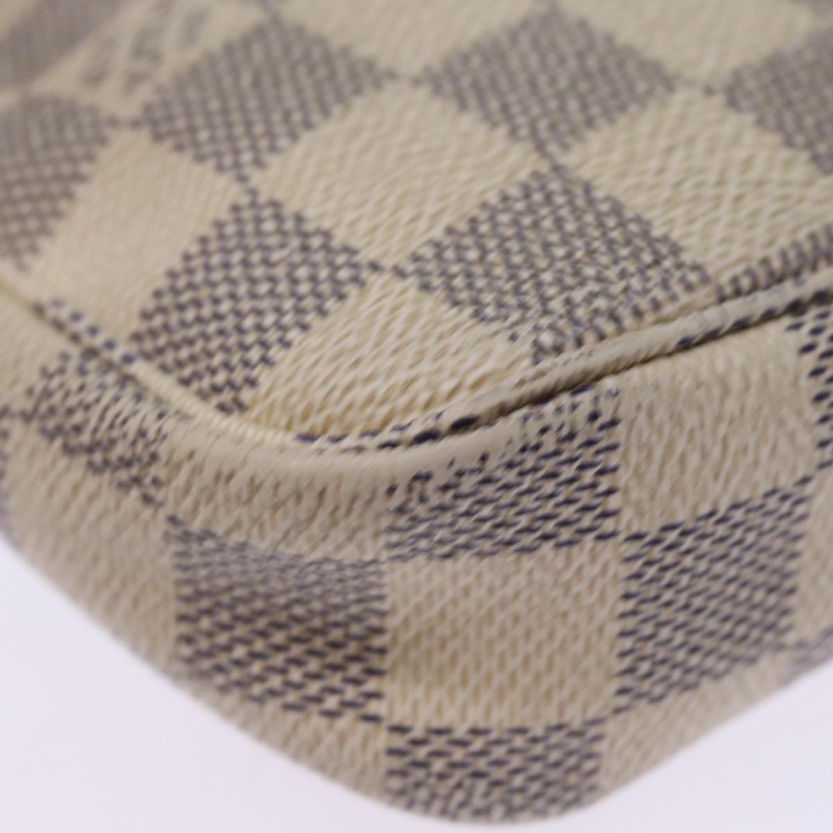 LOUIS VUITTON Damier Azur Pochette Accessoires Pouch N51986 LV Auth 75513