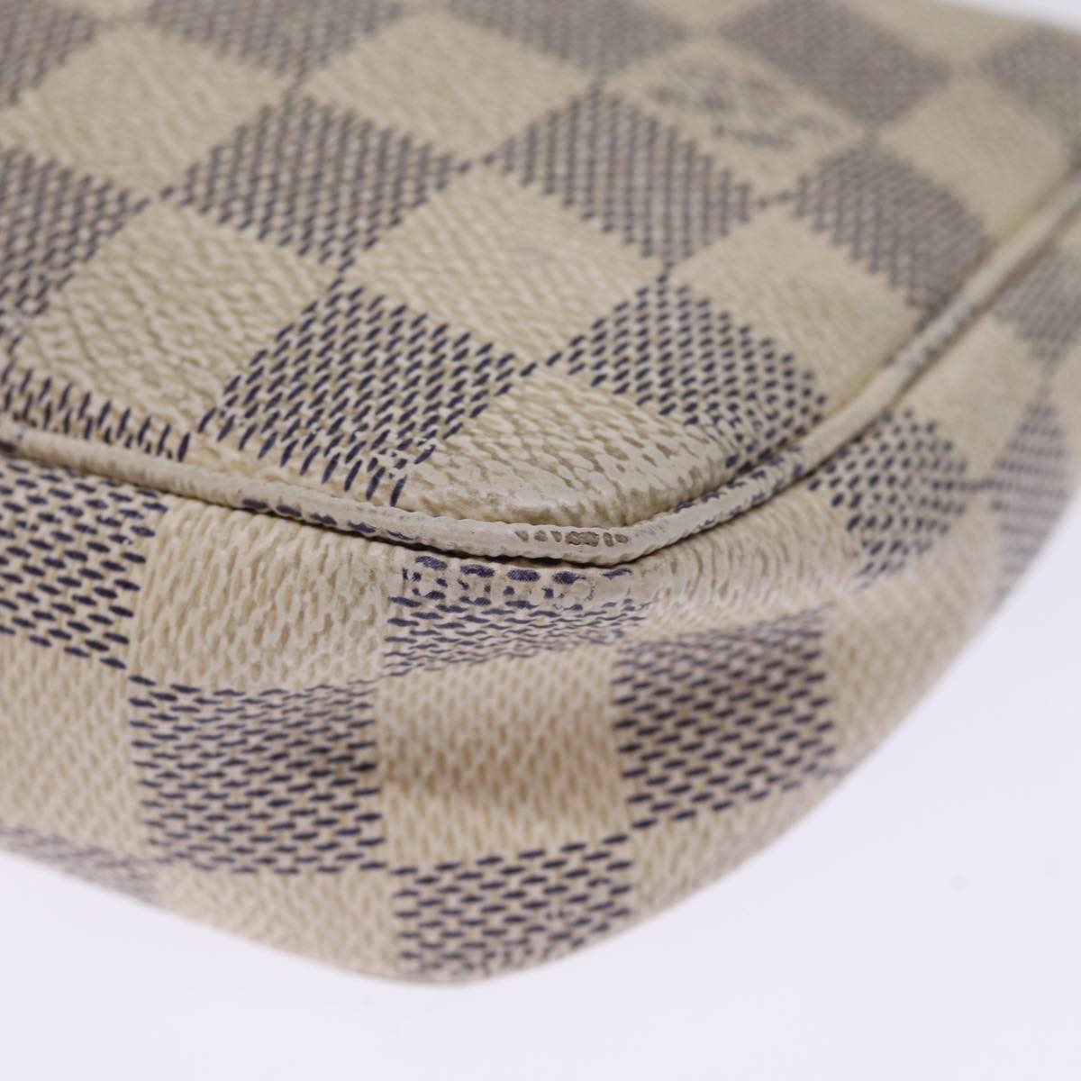 LOUIS VUITTON Damier Azur Pochette Accessoires Pouch N51986 LV Auth 75513