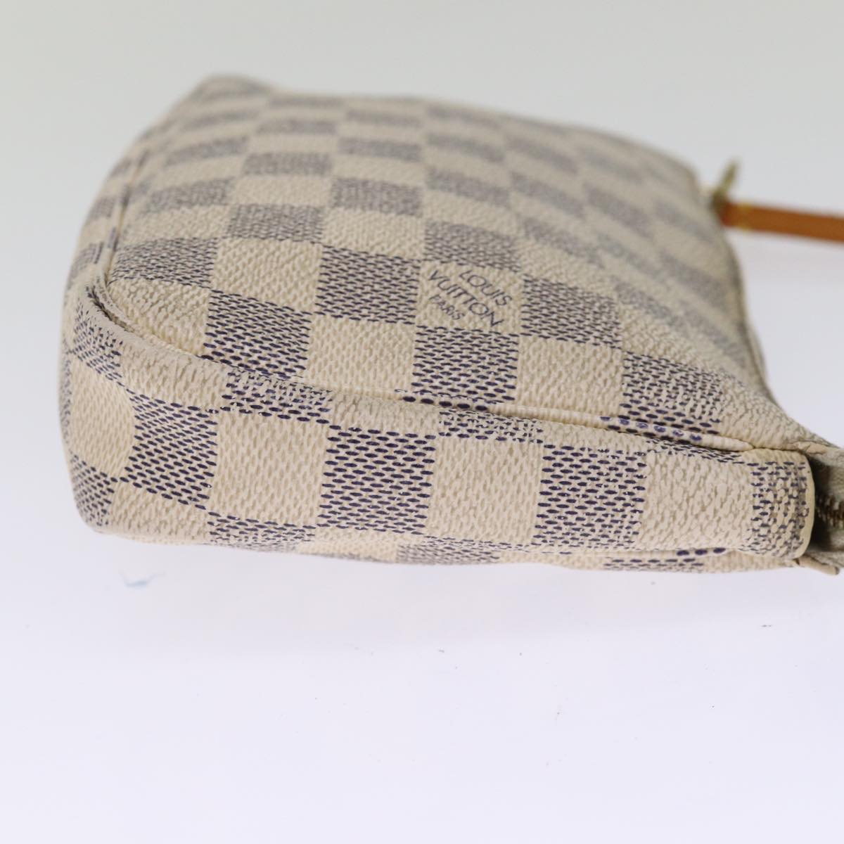 LOUIS VUITTON Damier Azur Pochette Accessoires Pouch N51986 LV Auth 75513