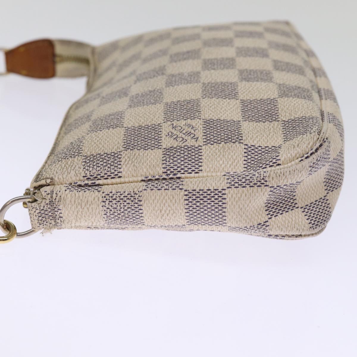 LOUIS VUITTON Damier Azur Pochette Accessoires Pouch N51986 LV Auth 75513