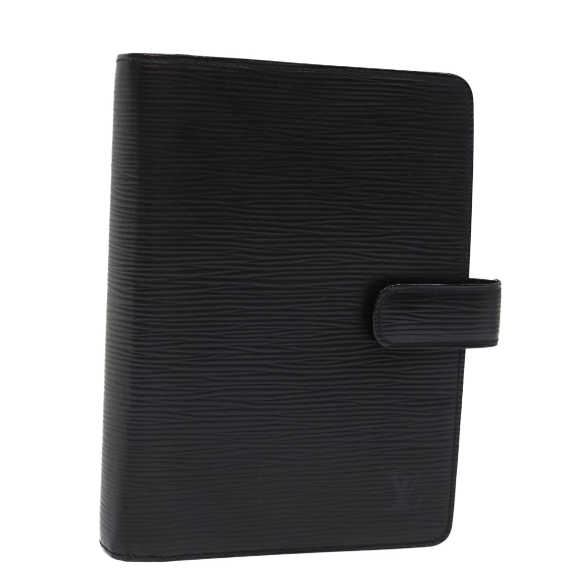 LOUIS VUITTON Epi Agenda MM Day Planner Cover Black R20042 LV Auth 75520