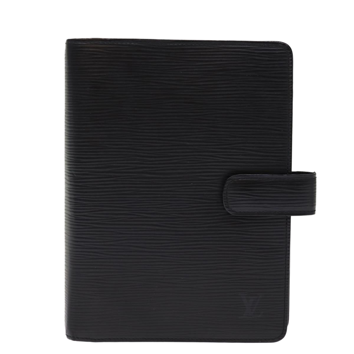 LOUIS VUITTON Epi Agenda MM Day Planner Cover Black R20042 LV Auth 75520