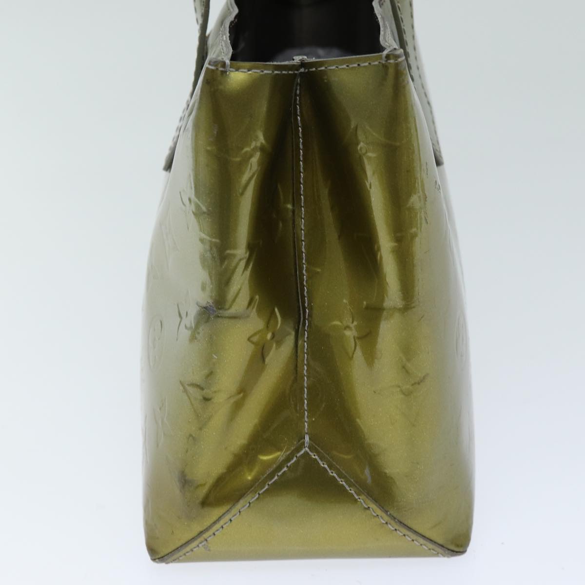LOUIS VUITTON Monogram Vernis Wilshire PM Bag Gris Art Deco M91627 LV Auth 75527
