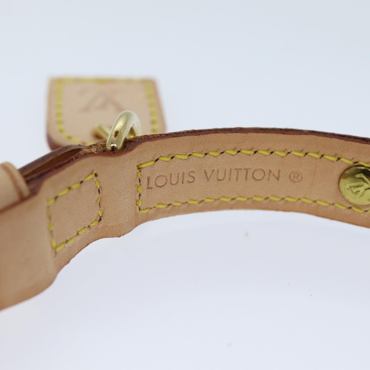 LOUIS VUITTON Monogram Collar Dog Collar Dog Leash LV Auth 75532