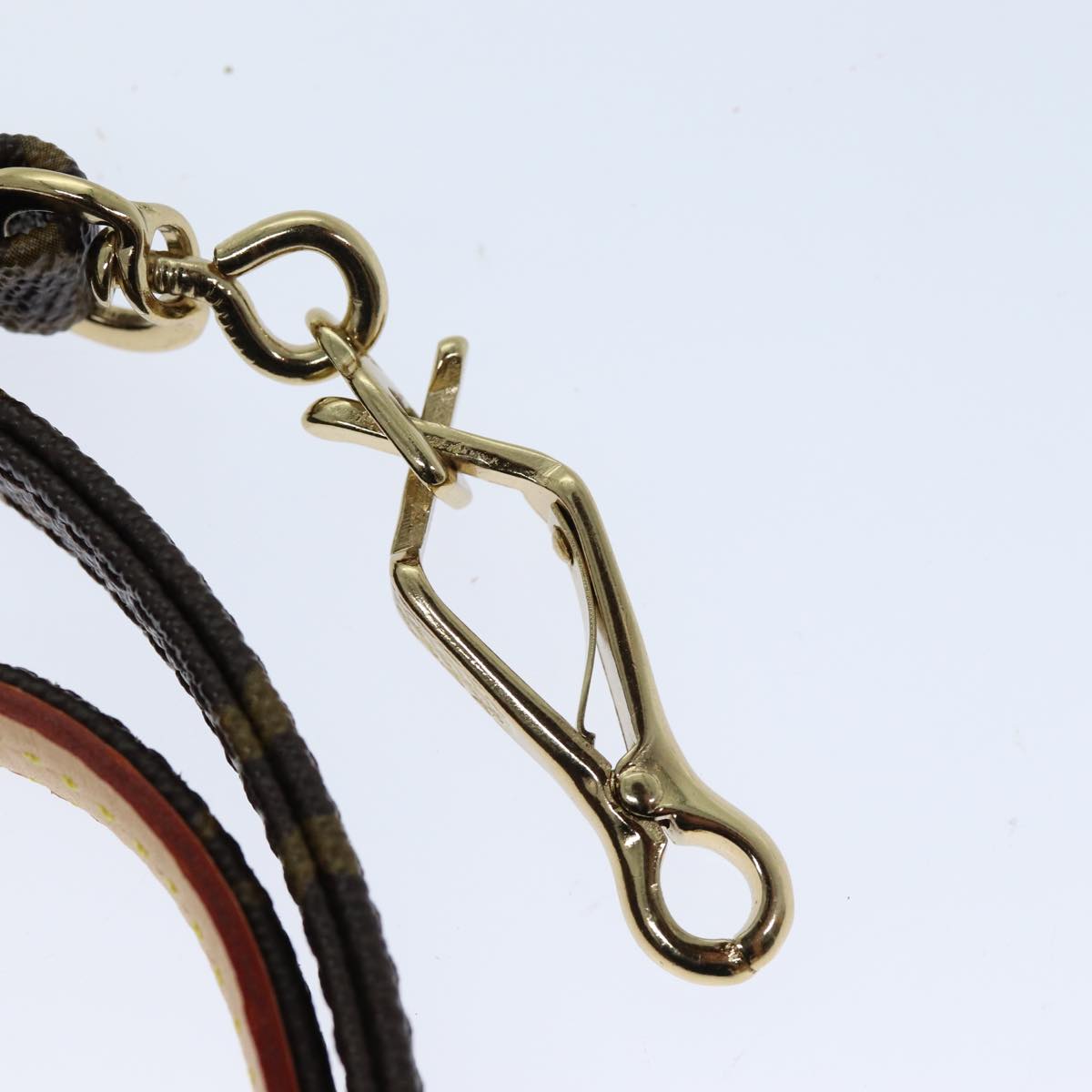 LOUIS VUITTON Monogram Less Baxter MM Dog Leash M58056 LV Auth 75533