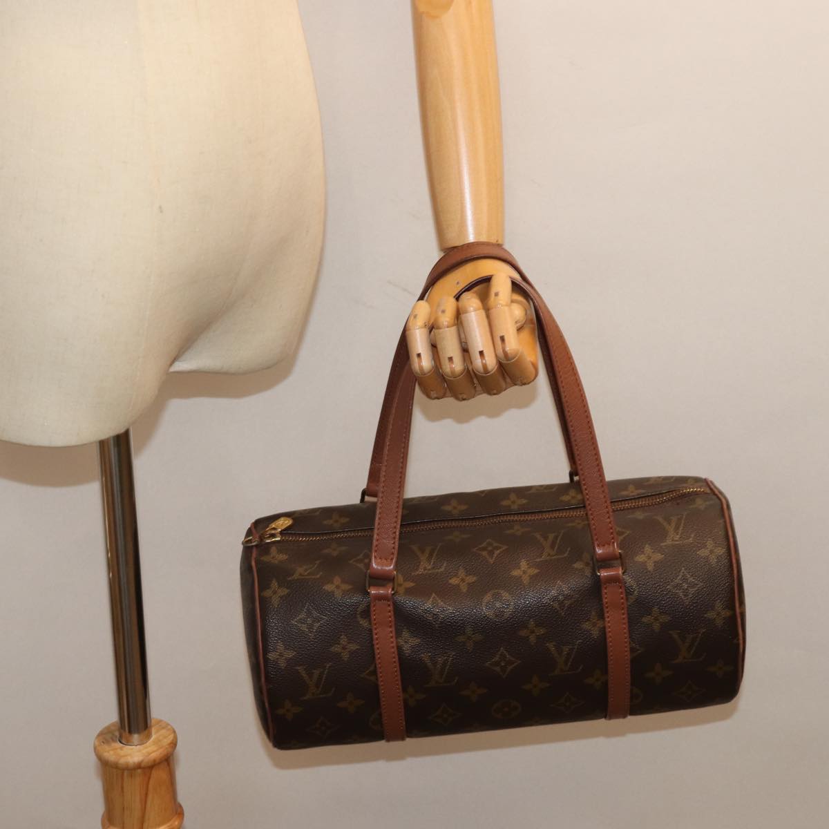 LOUIS VUITTON Monogram Papillon 30 Hand Bag M51385 LV Auth 75535