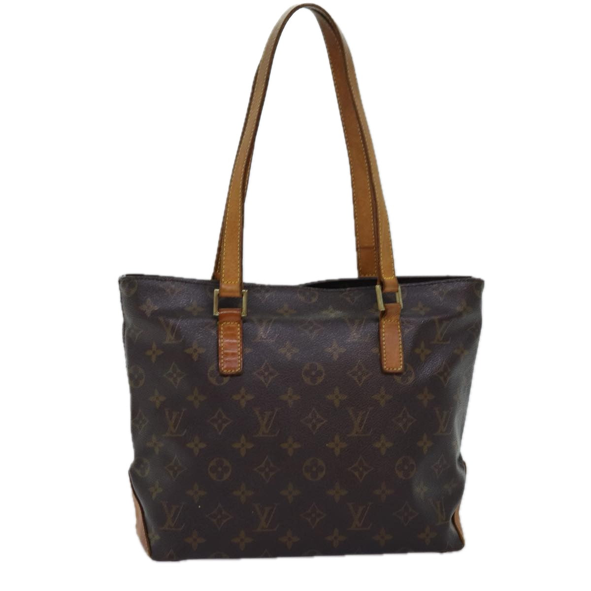 LOUIS VUITTON Monogram Cabas Piano Tote Bag M51148 LV Auth 75539