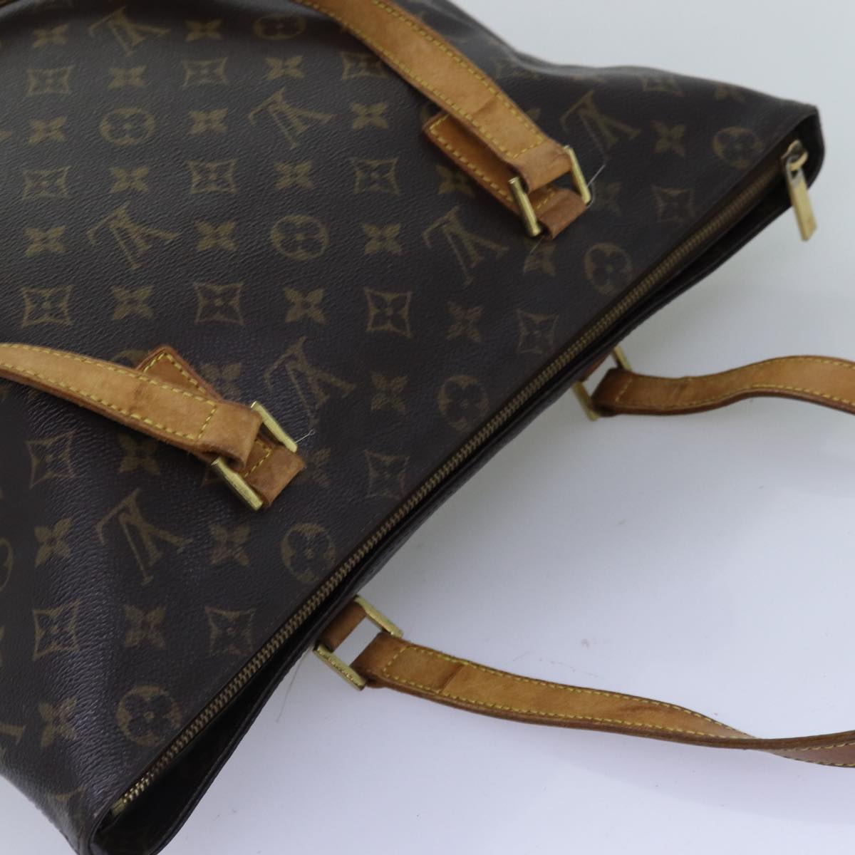 LOUIS VUITTON Monogram Cabas Mezzo Tote Bag M51151 LV Auth 75547