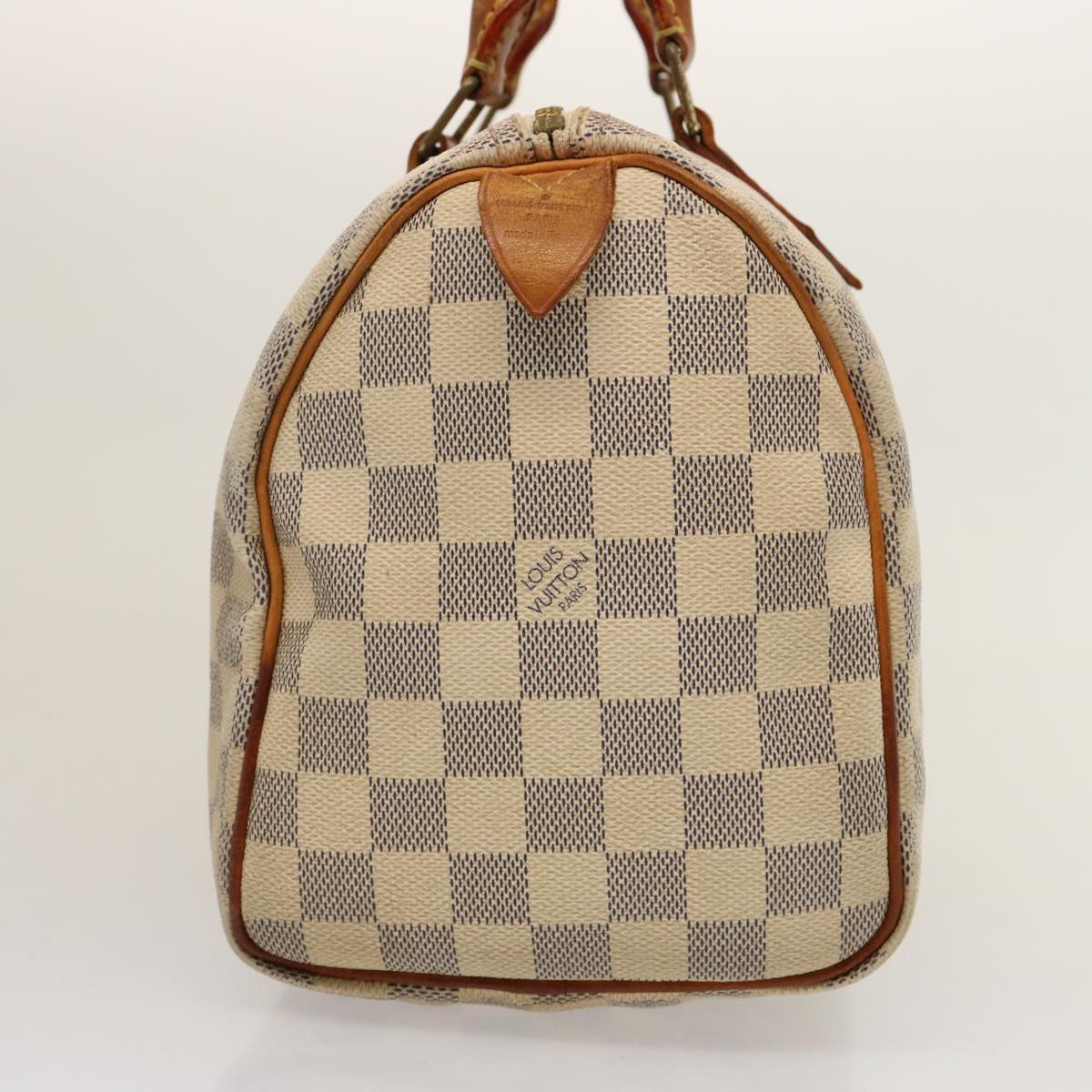 LOUIS VUITTON Damier Azur Speedy 25 Hand Bag N41534 LV Auth 75553