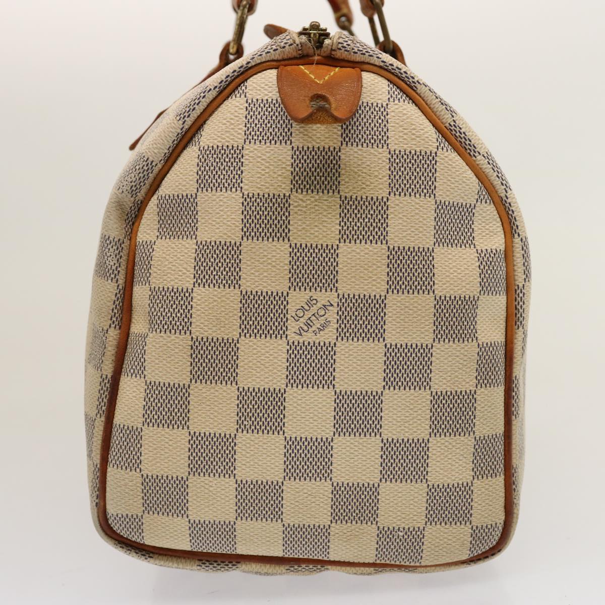 LOUIS VUITTON Damier Azur Speedy 25 Hand Bag N41534 LV Auth 75553