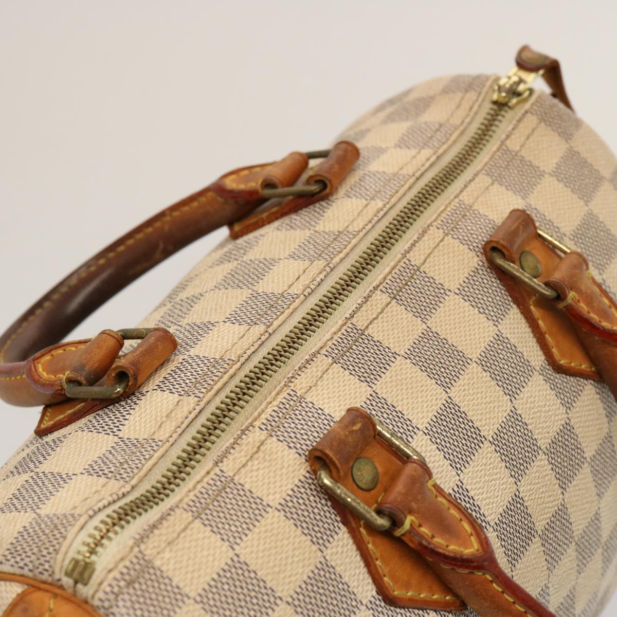 LOUIS VUITTON Damier Azur Speedy 25 Hand Bag N41534 LV Auth 75553