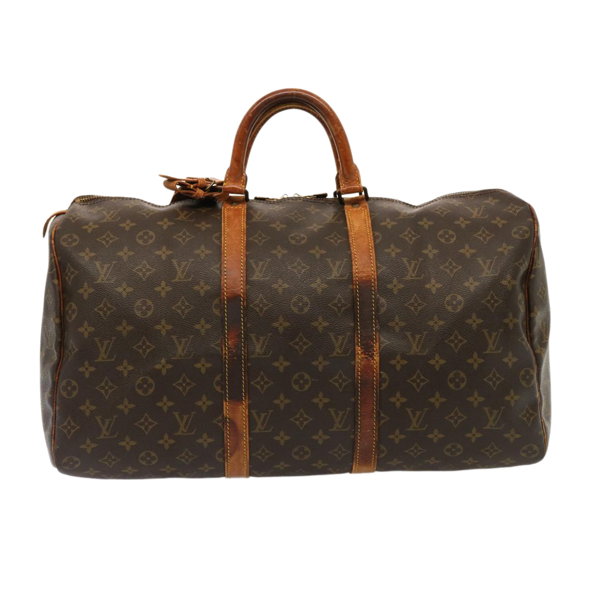 LOUIS VUITTON Monogram Keepall 50 Boston Bag M41426 LV Auth 75561