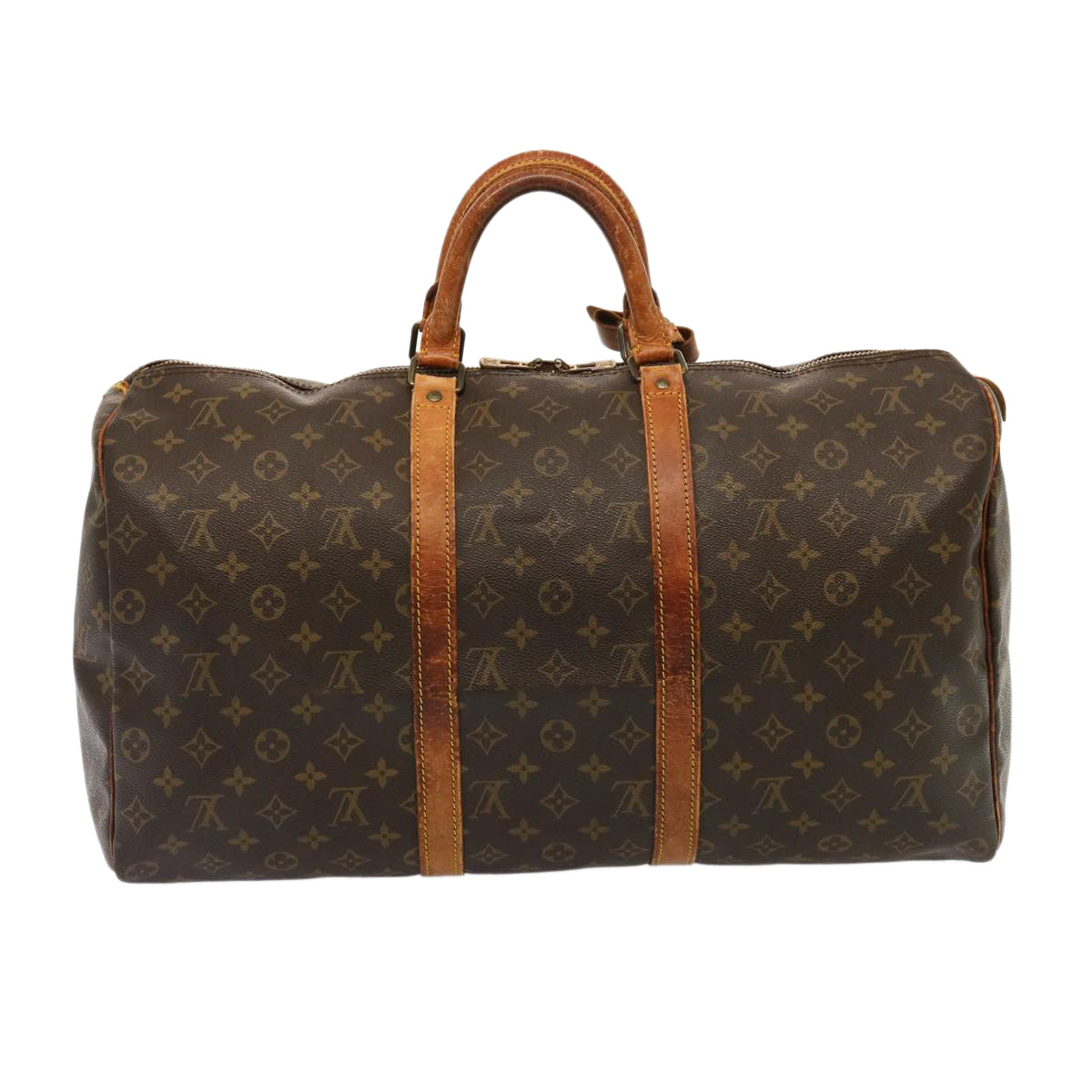 LOUIS VUITTON Monogram Keepall 50 Boston Bag M41426 LV Auth 75561 - 0